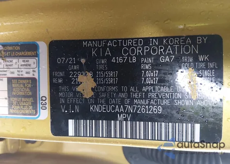 2022 Kia Seltos S from USA, damaged, VIN KNDEUCAA7N7261269